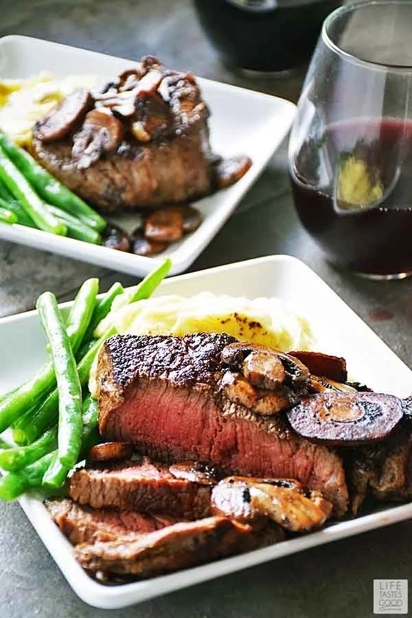 Image of Pan Seared Sirloin Steak Dinner for Two
