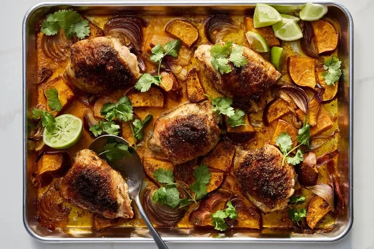 Image of Spiced Chicken With Sweet Potatoes