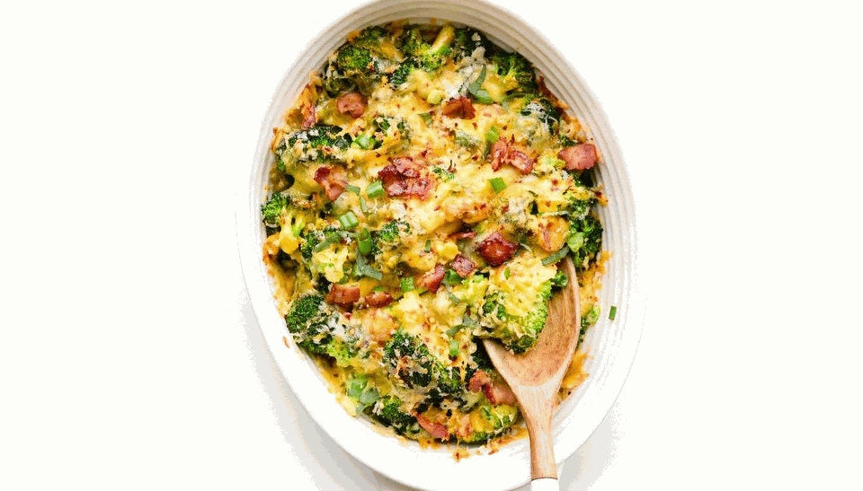 Image of Garlic Broccoli Bacon Casserole