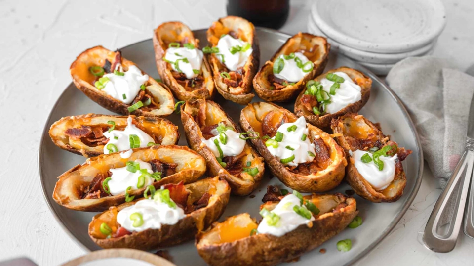 Image of Garlic Butter Crispy Potato Skins