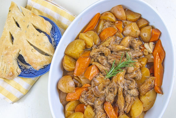 Image of Vegan Pot Roast with Local Mushrooms: A Produce Box Member Recipe