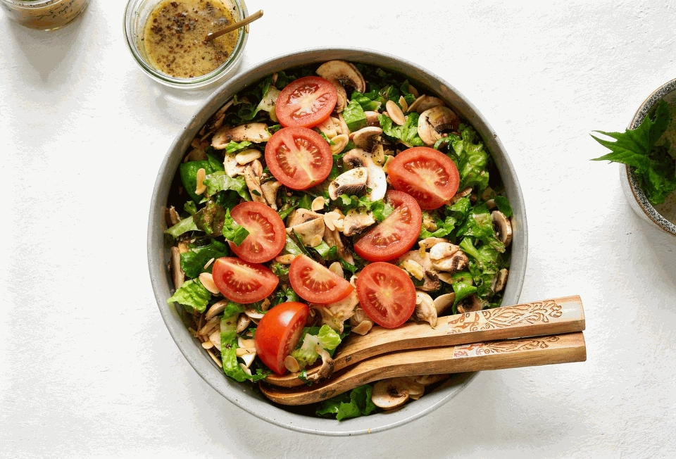 Image of Deli Style Marinated Mushroom Salad