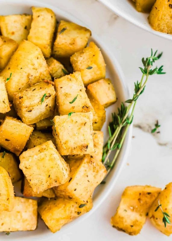 Image of Crispy Roasted White Sweet Potatoes
